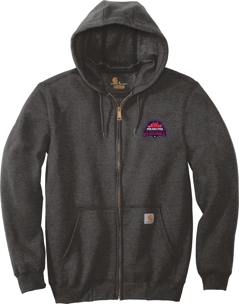 Philadelphia Resistance Carhartt Midweight Hooded Zip-Front Sweatshirt