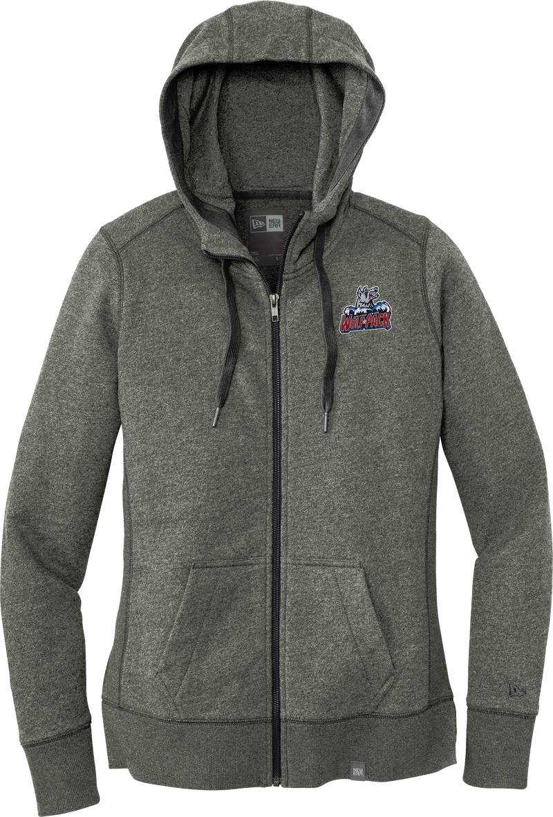 Hartford Jr. Wolfpack New Era Ladies French Terry Full-Zip Hoodie