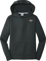 Mercer Chiefs Youth Performance Fleece Pullover Hooded Sweatshirt