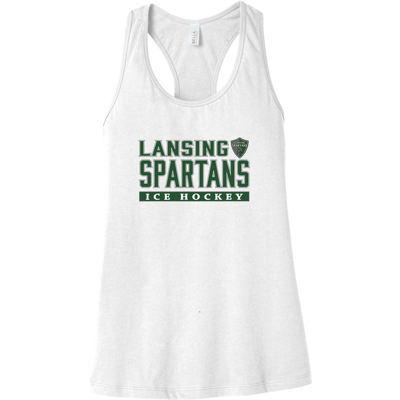 Lansing Spartans Womens Jersey Racerback Tank