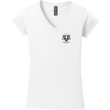 Scary Badgers Softstyle Ladies Fit V-Neck T-Shirt