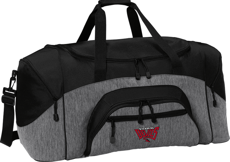 York Devils Standard Colorblock Sport Duffel