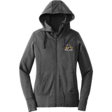 Dupage Black Bears New Era Ladies Tri-Blend Fleece Full-Zip Hoodie