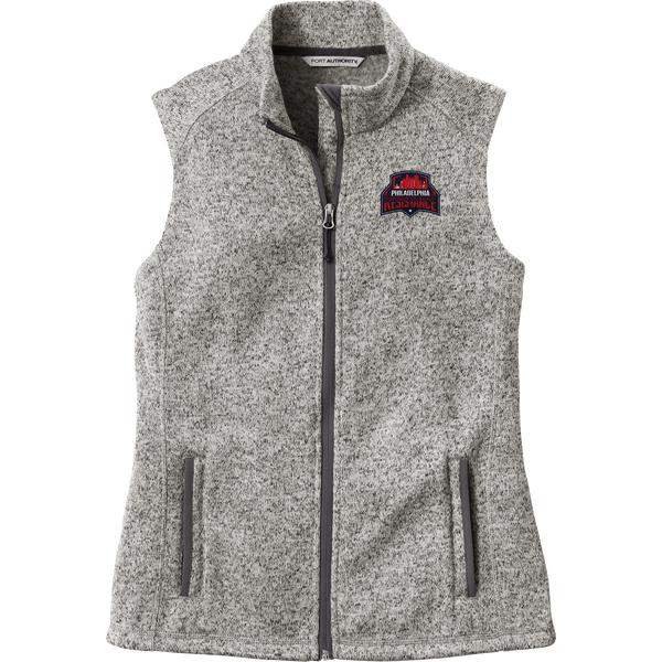 Philadelphia Resistance Ladies Sweater Fleece Vest