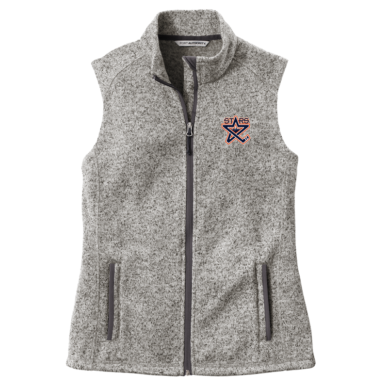 NY Stars Ladies Sweater Fleece Vest