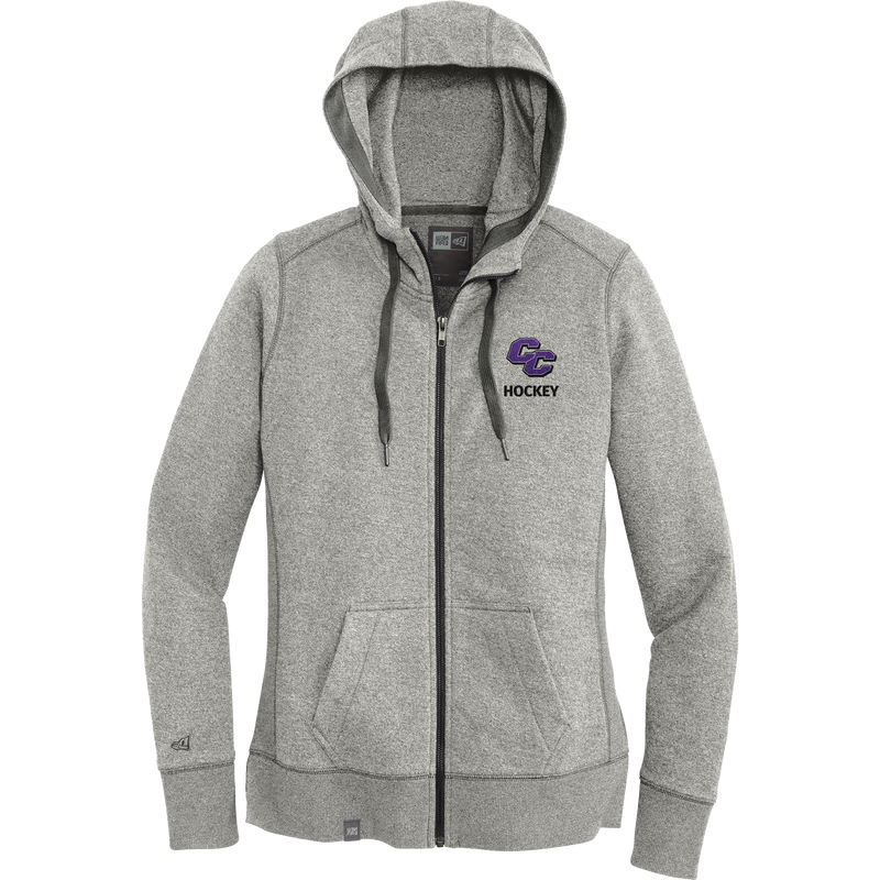 Curry College New Era Ladies French Terry Full-Zip Hoodie