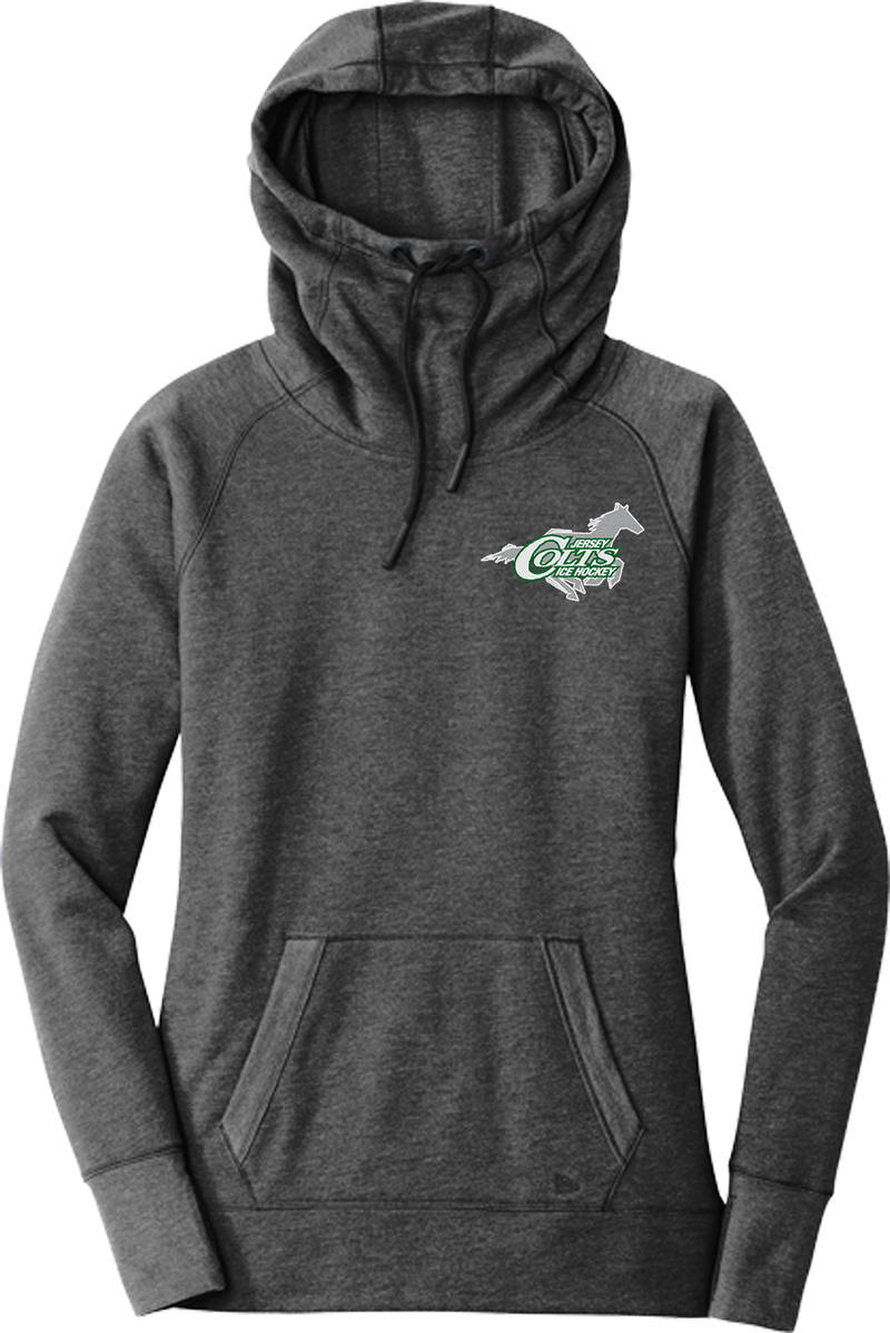 NJ Colts New Era Ladies Tri-Blend Fleece Pullover Hoodie