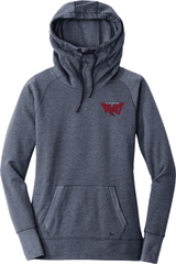 York Devils New Era Ladies Tri-Blend Fleece Pullover Hoodie