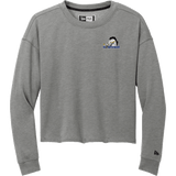 Mid-State Mustangs New Era Ladies Tri-Blend Fleece Crop Crew