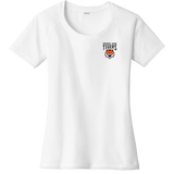 Princeton Jr. Tigers Ladies PosiCharge Tri-Blend Wicking Scoop Neck Raglan Tee