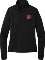 CT Bobcats Ladies Sport-Wick Stretch 1/4-Zip Pullover