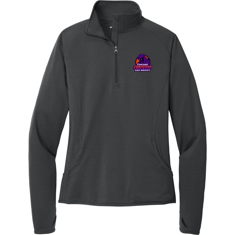 Chicago Phantoms Ladies Sport-Wick Stretch 1/4-Zip Pullover