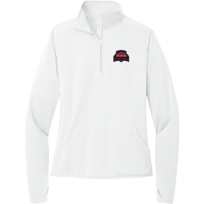 Philadelphia Resistance Ladies Sport-Wick Stretch 1/4-Zip Pullover