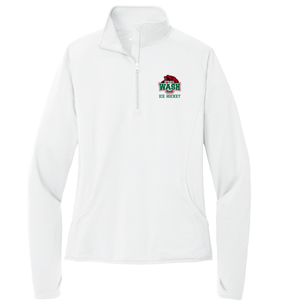 Wash U Ladies Sport-Wick Stretch 1/4-Zip Pullover