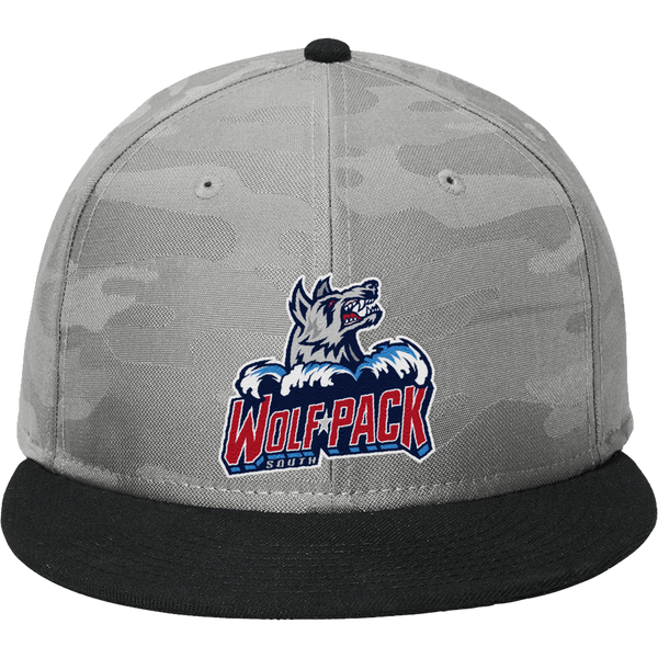 CT Wolfpack South New Era Camo Flat Bill Snapback Cap