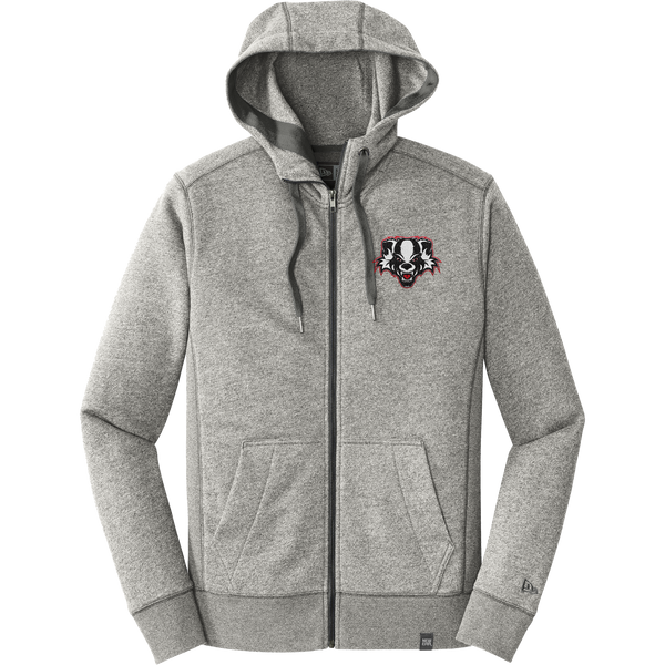 Scary Badgers New Era French Terry Full-Zip Hoodie