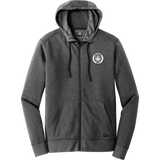 NJ Jets New Era Tri-Blend Fleece Full-Zip Hoodie