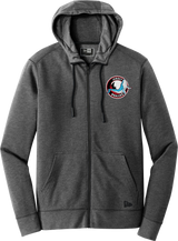 Jersey Shore Whalers New Era Tri-Blend Fleece Full-Zip Hoodie