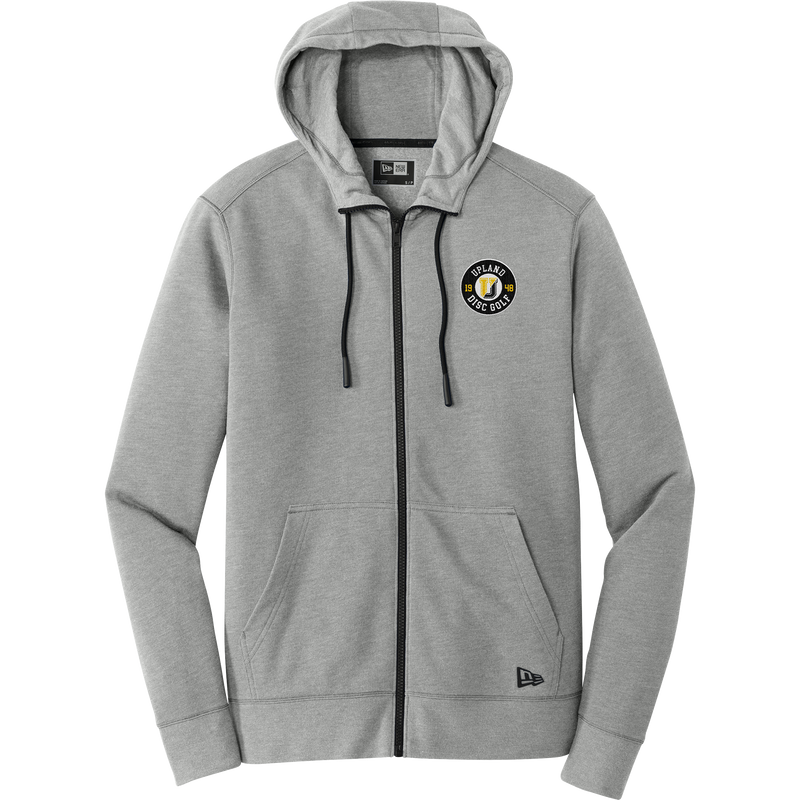 Upland Disc Golf New Era Tri-Blend Fleece Full-Zip Hoodie