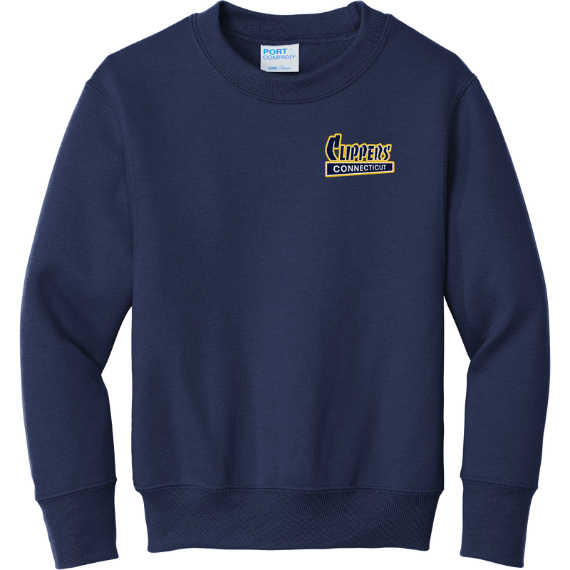 CT Clippers Youth Core Fleece Crewneck Sweatshirt