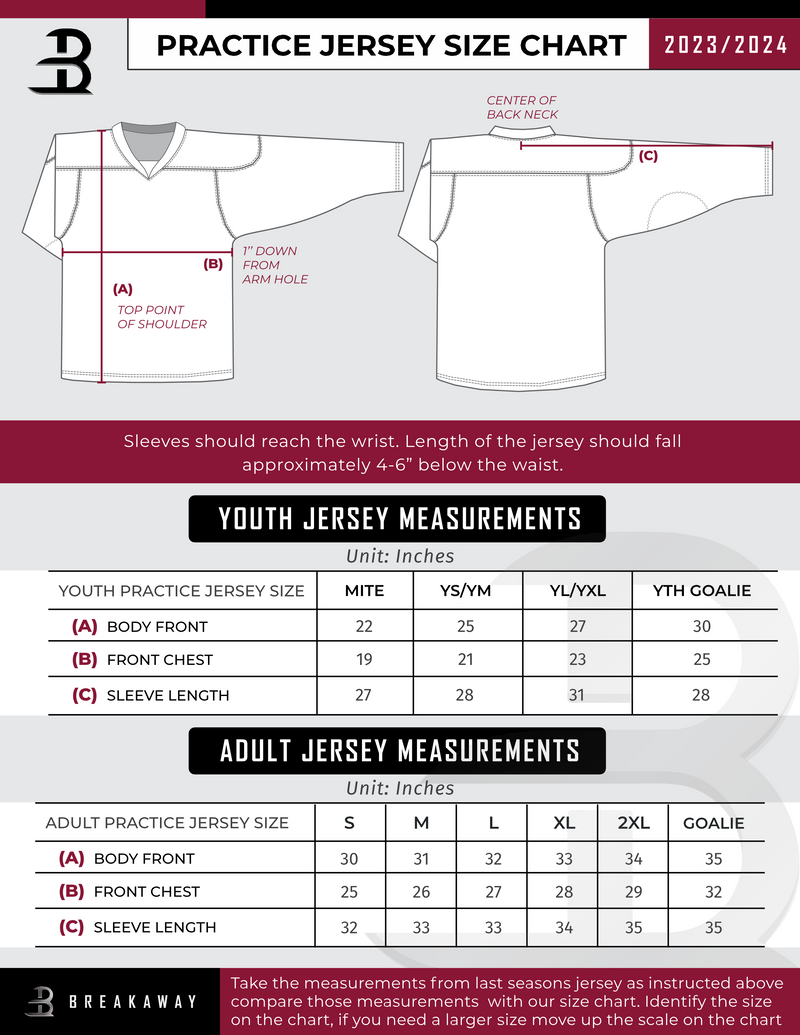 Wilmington Nighthawks Youth Goalie Practice Jersey