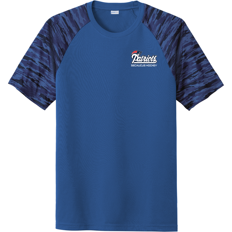 Secaucus Patriots Drift Camo Colorblock Tee