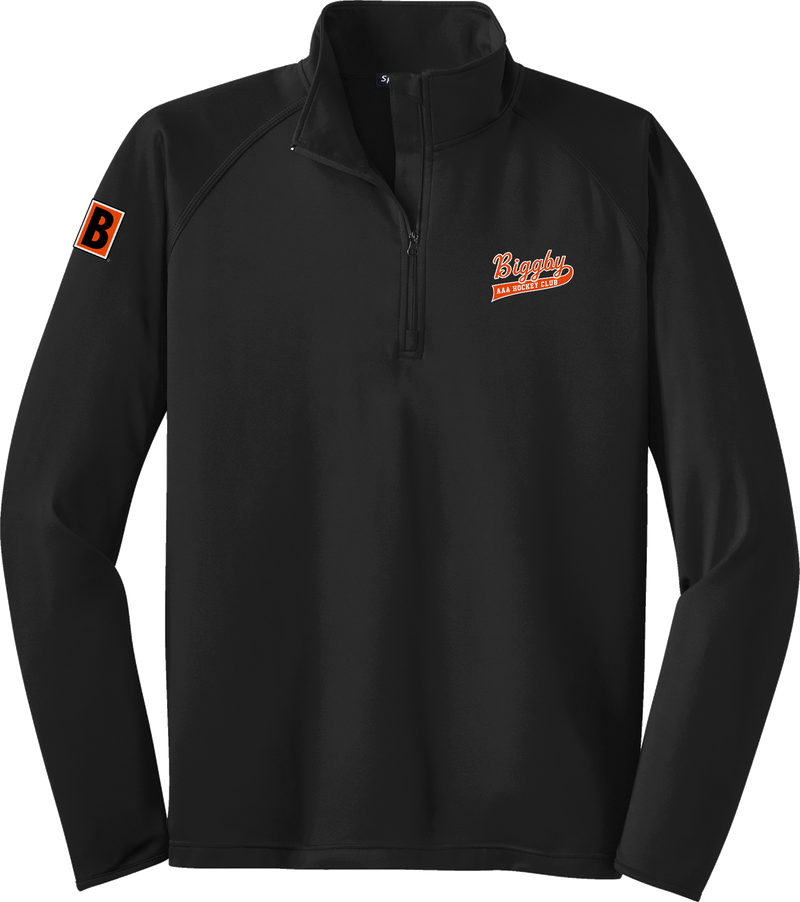 Biggby Coffee AAA Sport-Wick Stretch 1/4-Zip Pullover