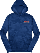 Mass Conn United Youth Sport-Wick CamoHex Fleece Hooded Pullover