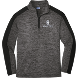 Midd South Athletics Youth PosiCharge Electric Heather Colorblock 1/4-Zip Pullover