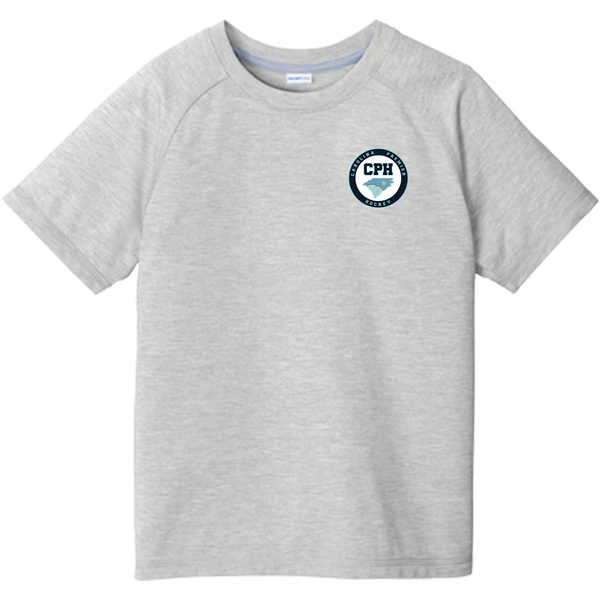 Carolina Premier Hockey Youth PosiCharge Tri-Blend Wicking Raglan Tee